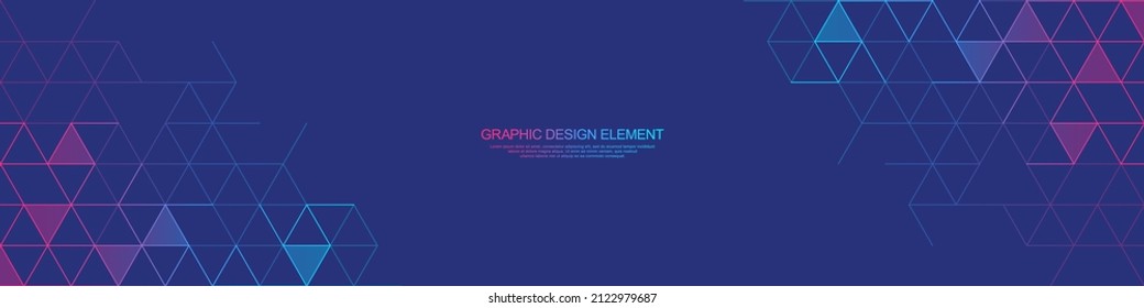 Abstract geometric background and triangle shape pattern