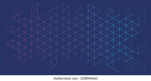 Abstract geometric background with triangle shape pattern and Spline gradient.