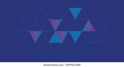 Abstract geometric background with triangle shape pattern vector