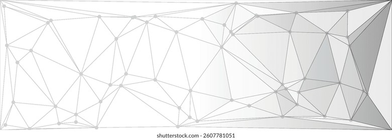 Abstract geometric background with triangle shape pattern and molecular modern