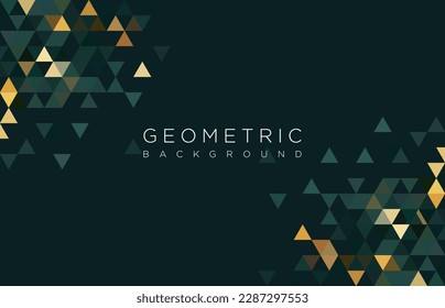 Resumen de fondo geométrico con formas triangulares
