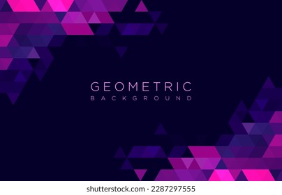 Abstrakter geometrischer Hintergrund mit dreieckigen Formen