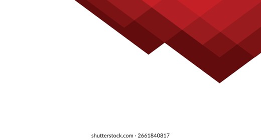 Abstract geometric background. Triangle shapes pattern red color. Business and presentation