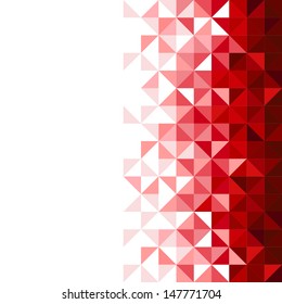 Abstract, Geometric Background, Triangle And Square, Red