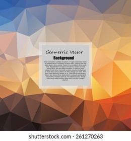 Abstract geometric background with triangles