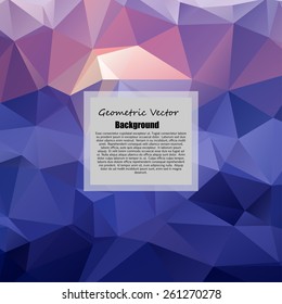 Abstract geometric background with triangles