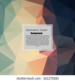 Abstract geometric background with triangles