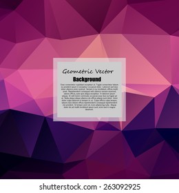 Abstract geometric background with triangles