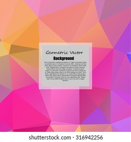 Abstract geometric background with triangles