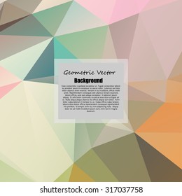 Abstract geometric background with triangles