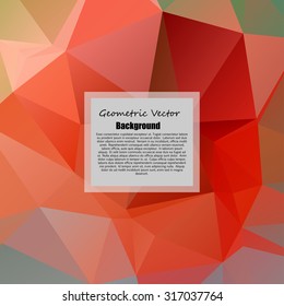 Abstract geometric background with triangles