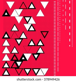 Abstract, geometric background with triangles