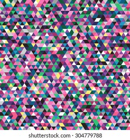 abstract geometric background triangles cold winter - vector illustration
