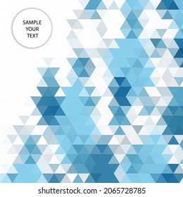 Abstract geometric background. Triangles. Design element