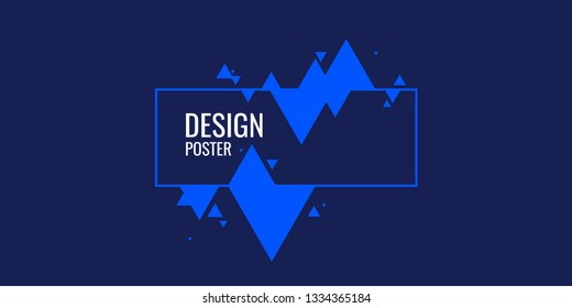 Abstract geometric background with triangles in minimalistic style. Vector illustration.