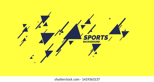 Abstract geometric background with triangles in minimalistic style. Vector illustration.