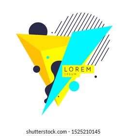 Abstract geometric background with triangles in minimalistic style. Vector illustration.