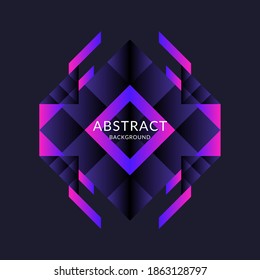 Abstract geometric background with triangles in minimalistic style. Vector illustration.