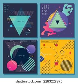 Abstract geometric background with triangles in minimalistic style. Vector illustration.