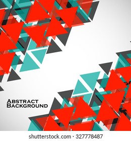 Abstract geometric background with triangles. Modern style. Vector illustration. Eps 10