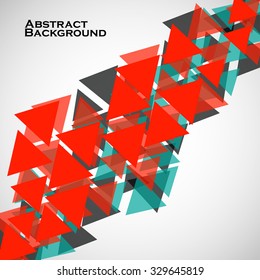 Abstract geometric background with triangles. Modern style. Vector illustration. Eps 10