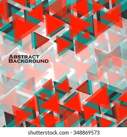 Abstract geometric background with triangles. Modern style. Vector illustration. Eps 10