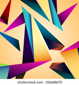 Abstract geometric background with triangles. Modern style. Vector illustration. Eps 10