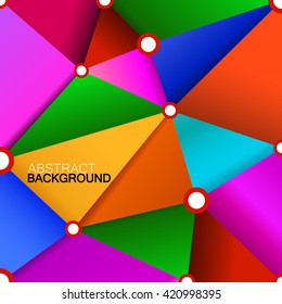 Abstract geometric background with triangles. Modern style. Vector illustration. Eps 10