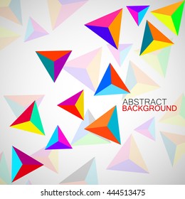 Abstract geometric background with triangles. Modern style. Vector illustration. Eps 10