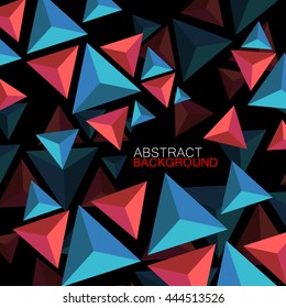 Abstract geometric background with triangles. Modern style. Vector illustration. Eps 10