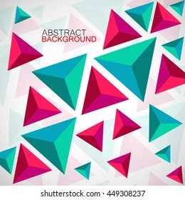 Abstract geometric background with triangles. Modern style. Vector illustration. Eps 10