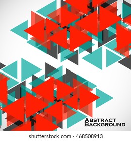 Abstract geometric background with triangles. Modern style. Vector illustration. Eps 10