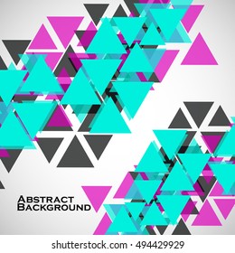 Abstract geometric background with triangles. Modern style. Vector illustration. Eps 10