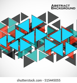 Abstract geometric background with triangles. Modern style. Vector illustration. Eps 10