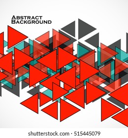 Abstract geometric background with triangles. Modern style. Vector illustration. Eps 10