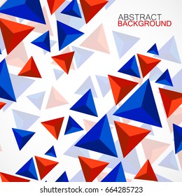 Abstract geometric background with triangles. Modern style. Vector illustration. Eps 10