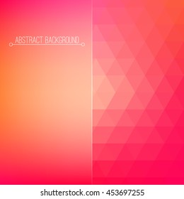 Abstract geometric background. Triangles pattern. Modern style mosaic banner