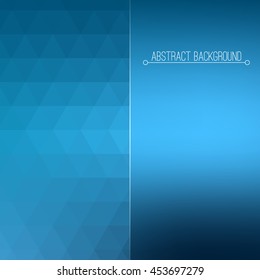 Abstract geometric background. Triangles pattern. Modern style mosaic banner