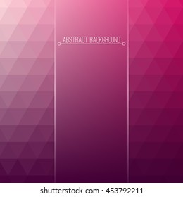 Abstract geometric background. Triangles pattern. Modern style mosaic banner.