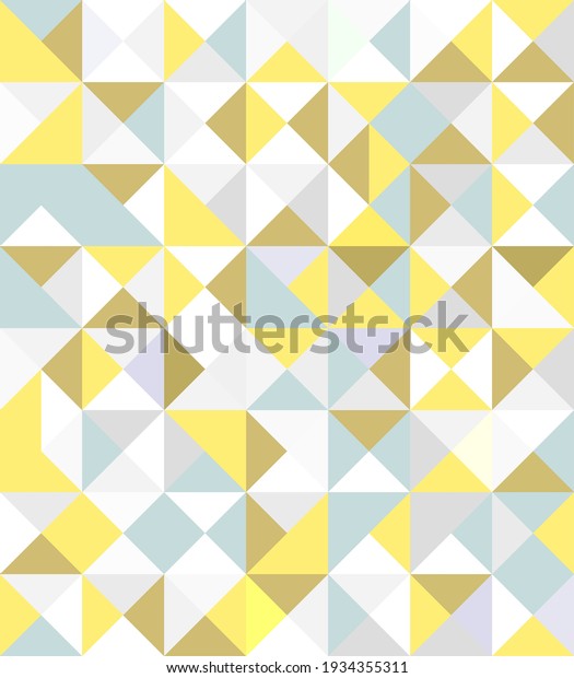 Abstract geometric background. Triangles pattern vector. Seamless colorful retro design. Creative vintage mosaic texture. Triangular background design