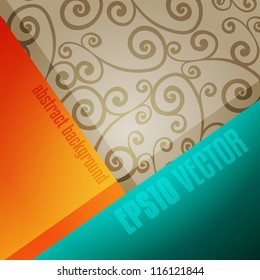 Abstract geometric background of triangles with place for text, vector