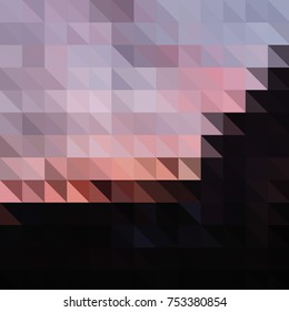 Abstract geometric background from triangles of purple, pink and black.
