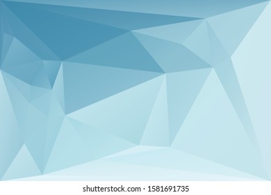 Abstract geometric background with triangles. Vector polygonal texture background. Light blue abstract business background. EPS10 vector illustration.