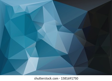 Abstract geometric background with triangles. Vector polygonal texture background. Deep blue abstract business background. EPS10 vector illustration.