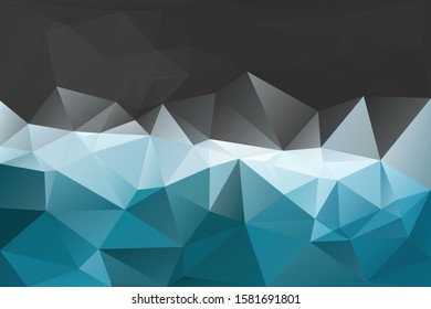 Abstract geometric background with triangles. Vector polygonal texture background. Blue and gray abstract business background. EPS10 vector illustration.