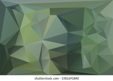 Abstract geometric background with triangles. Vector polygonal texture background. Green abstract business background. EPS10 vector illustration.