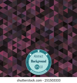 Abstract geometric background with triangles. Vector illustration. EPS 10.