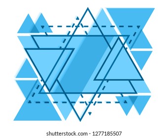 Abstract geometric background with triangles.Modern banner design.