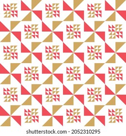 Abstract geometric background triangular. Christmas geometrical pattern for wrapping paper, wallpaper, gift packaging, home decor