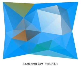 Abstract geometric background of triangular polygons